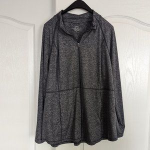 J. Jill Fit Out & About Gray Shirttail Jacket